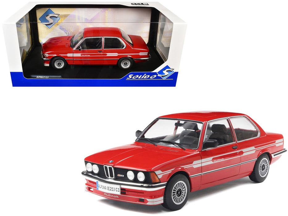 BMW Alpina E21 C1 2.3 1980 Red - Solido - 1/18 - S1812803 - Passion Diecast 