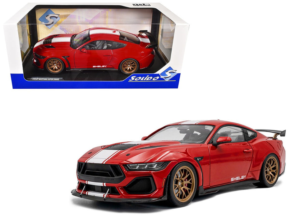 Ford Shelby Mustang Super Snake 2025 Red - Solido - 1/18 - S1813801 - Passion Diecast 