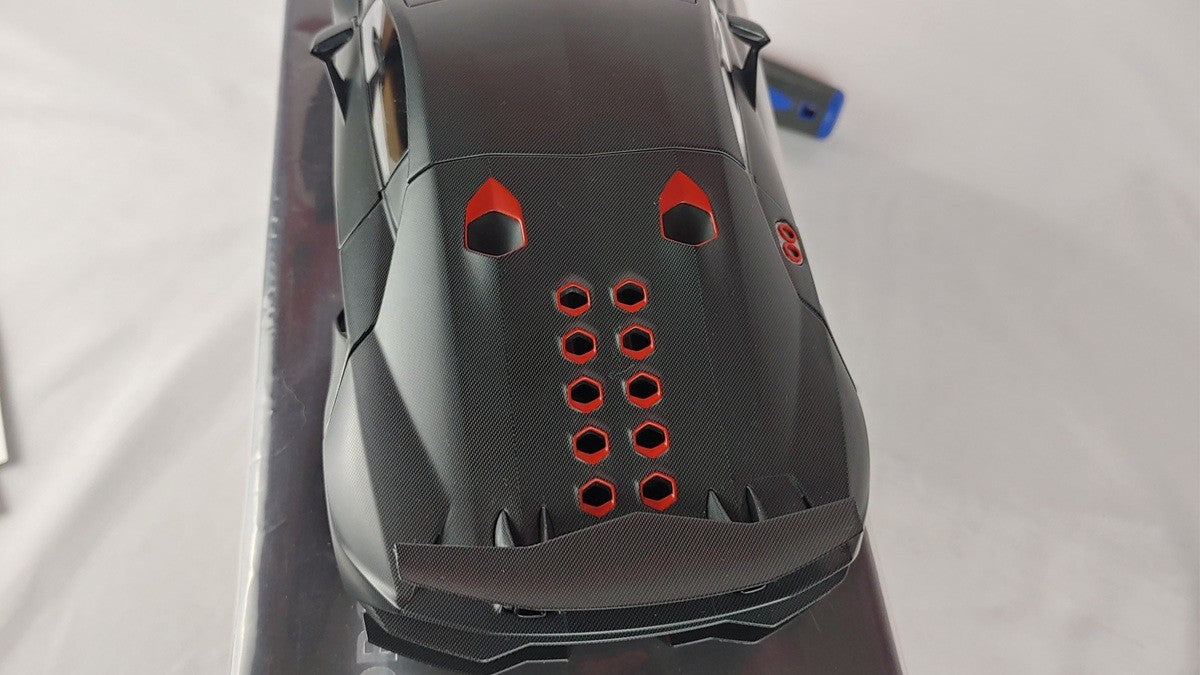 (Used)(Free shipping) LAMBORGHINI SESTO ELEMENTO (CARBON GREY)  Autoart 74671   Used