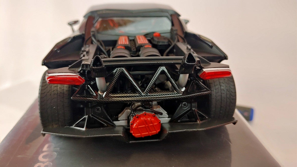 (Used)(Free shipping) LAMBORGHINI SESTO ELEMENTO (CARBON GREY)  Autoart 74671   Used