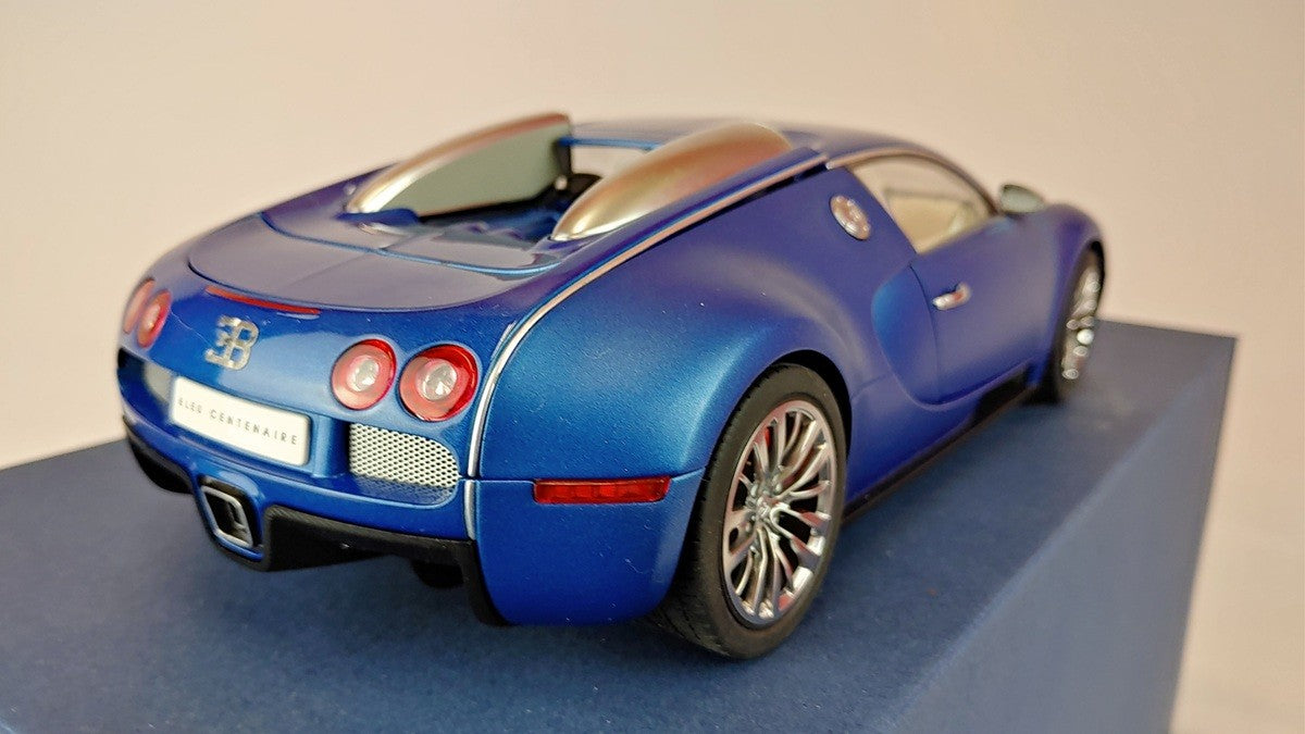 (Used)(Free shipping) Bugatti EB Veyron 16.4 Bleu Centenaire Blue Metallic  1/18 AUTOART 70951  Used