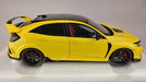 (Used)(Free shipping)  Honda Civic Type R (FK8) 2021 RHD  (Sunlight Yellow)  - Autoart    1/18 -  73225 Used