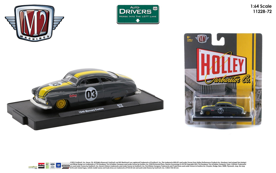 (Web Only) 1949 Mercury Custom - Auto-Drivers Release 72 - M2 Machines 1:64 - 11228-71 A