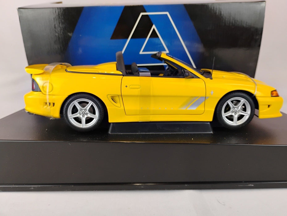 (Used)(Free shipping)  FORD MUSTANG SALEEN S 351 CONVERTIBLE 1998 (YELLOW)  AUTOART 72731    Used