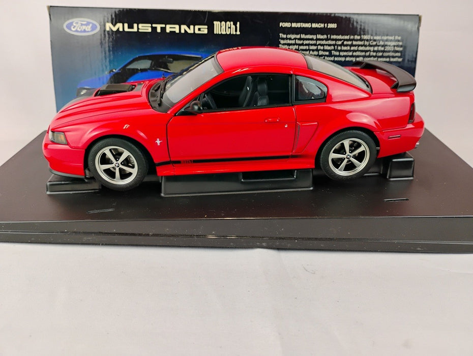 (Used)(Free shipping)  FORD MUSTANG MACH 1 1998 (RED) AUTOART 73002    Usagé   Used