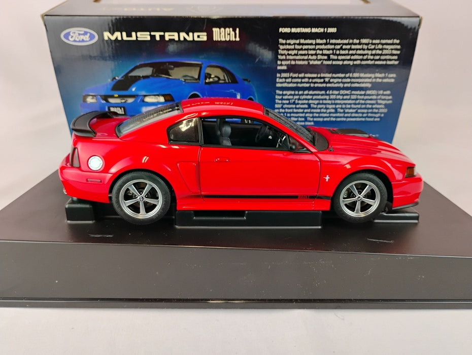 (Used)(Free shipping)  FORD MUSTANG MACH 1 1998 (RED) AUTOART 73002    Usagé   Used