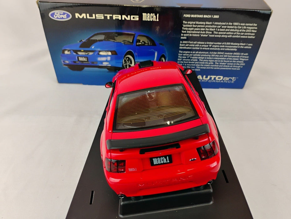 (Used)(Free shipping)  FORD MUSTANG MACH 1 1998 (RED) AUTOART 73002    Usagé   Used