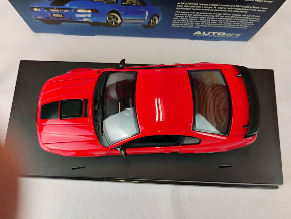 (Used)(Free shipping)  FORD MUSTANG MACH 1 1998 (RED) AUTOART 73002    Usagé   Used