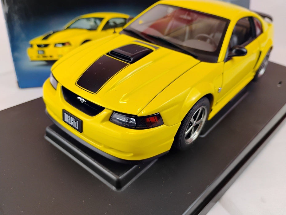 (Used)(Free shipping)  FORD MUSTANG MACH 1 1998 (YELLOW) AUTOART 73006    Usagé   Used