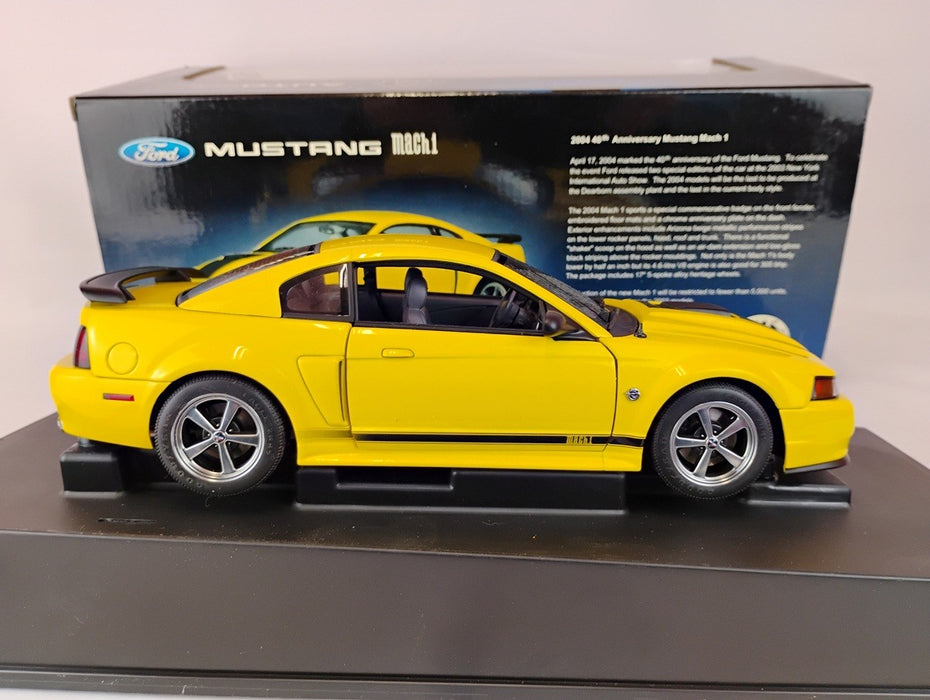 (Used)(Free shipping)  FORD MUSTANG MACH 1 1998 (YELLOW) AUTOART 73006    Usagé   Used