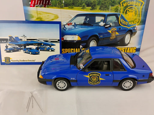 ( Used)(Free shipping)  1992 Ford Mustang Special Service Michigan (blue) GMP 9064