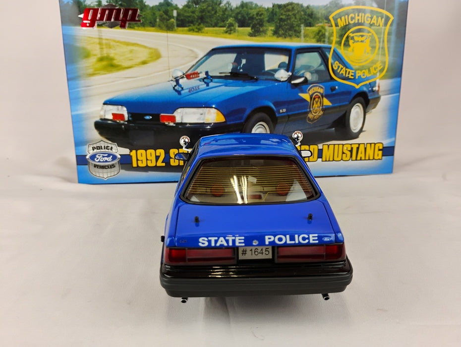 ( Used)(Free shipping)  1992 Ford Mustang Special Service Michigan (blue) GMP 9064