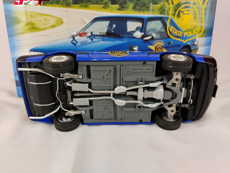 ( Used)(Free shipping)  1992 Ford Mustang Special Service Michigan (blue) GMP 9064