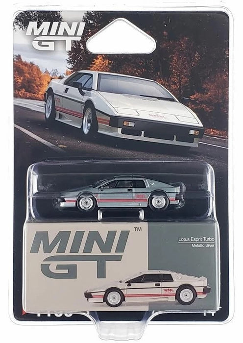 CHASE CAR Lotus Esprit Turbo - Metallic Silver - Mini GT - 1:64 - MGT01109GR