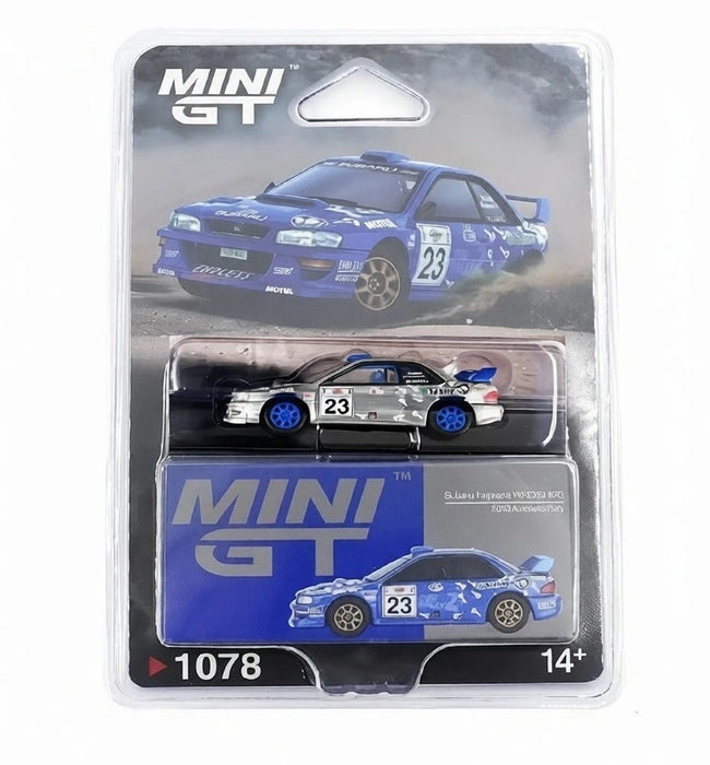 CHASE CAR Subaru Impreza WRC99 No.23 2000 Acropolis Rally - Mini GT - 1:64 - MGT01078GR