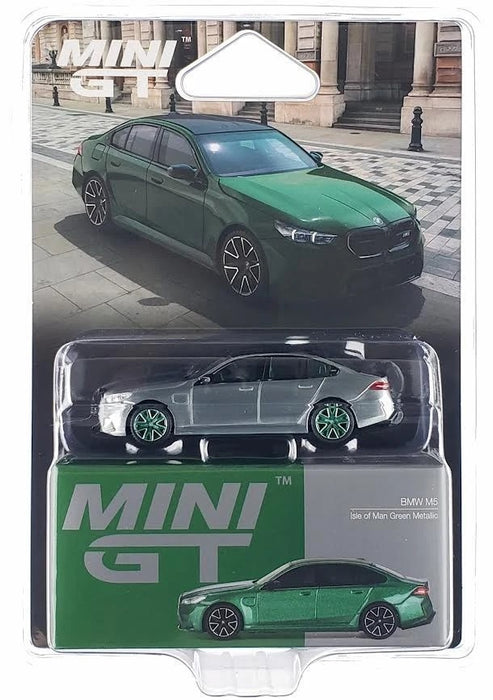 CHASE CAR BMW M5 (G90) Isle of Man - Green Metallic - Mini GT - 1:64 - MGT01086GR