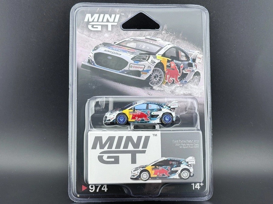 CHASE CAR Ford Puma Rally1 No.16 M-Sport Ford WRT 2024 Rally Finland 3rd Place - Mini GT - 1:64 - MGT01074GR