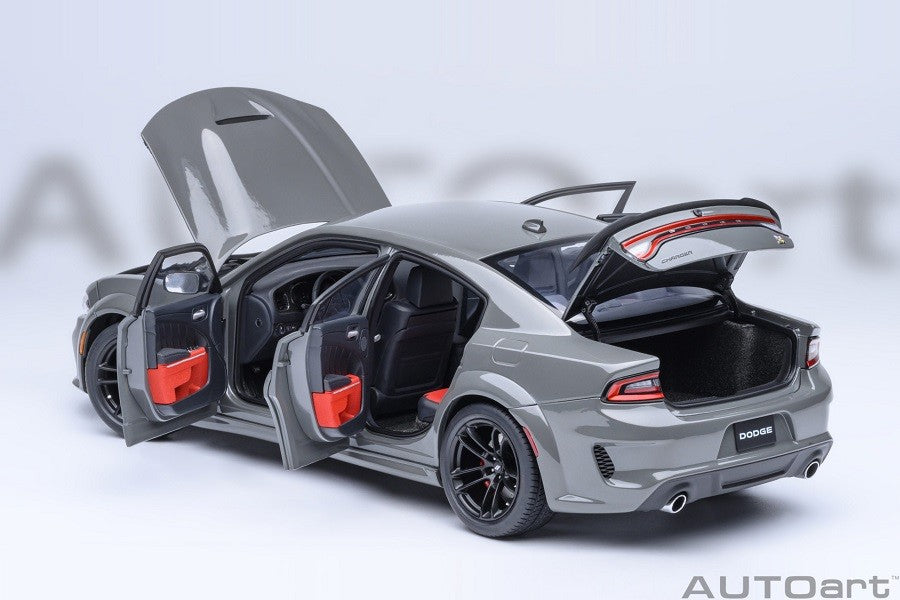 Dodge Charger Scat Pack Widebody (Destroyer Grey) - Autoart 1/18 - 71756 Passion Diecast 