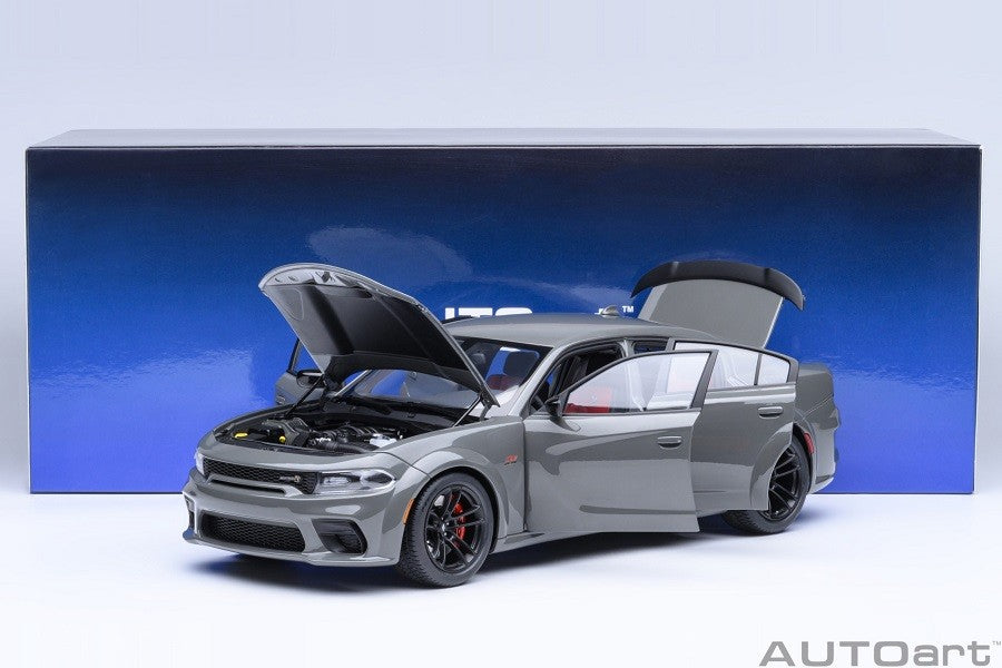 Dodge Charger Scat Pack Widebody (Destroyer Grey) - Autoart 1/18 - 71756 Passion Diecast 