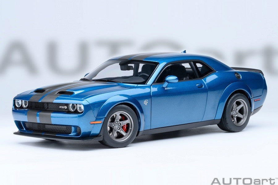 Dodge Challenger SRT Superstock 2023 (Frostbite) - Autoart 1/18 - 71767 Passion Diecast 
