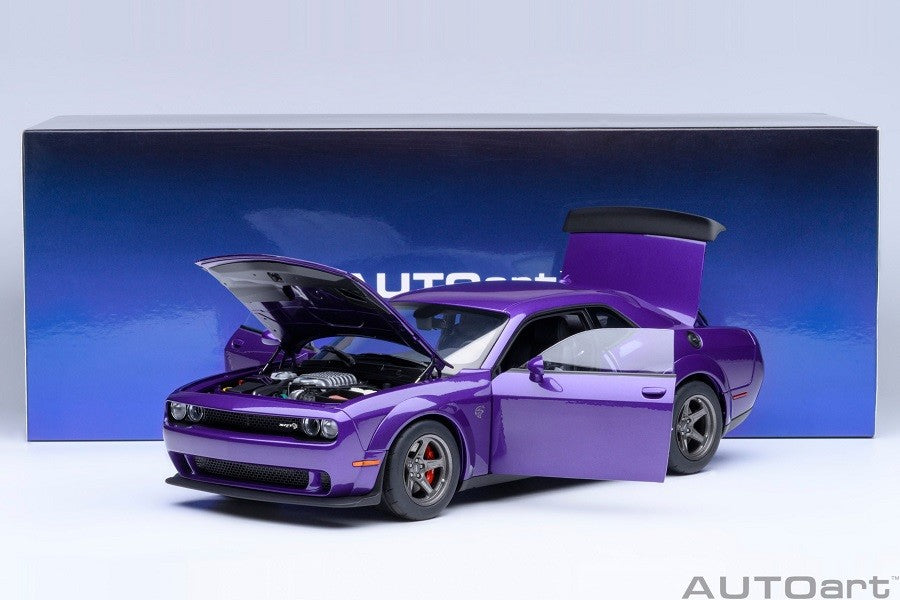 Dodge Challenger SRT Superstock 2023 (Plum Crazy) - Autoart 1/18 - 71768 Passion Diecast 