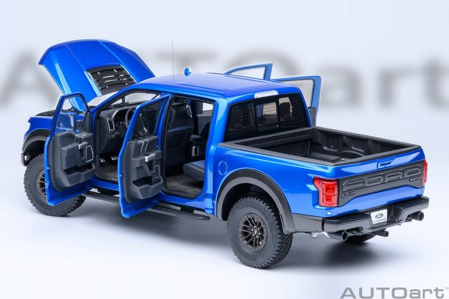 Ford F-150 Raptor Supercrew 2019 (Velocity Blue) - Autoart 1/18 - 72949 Passion Diecast 