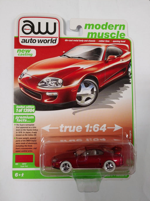 CHASE CAR 1994 Toyota Supra Super Red - Auto World 1/64 - AW64322GR