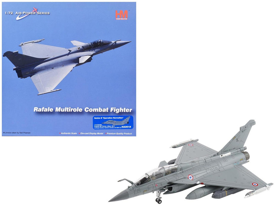 Dassault Rafale B / Armée de l'Air, Libya, Op. Harmattan, 2011, + SCALP Missiles / Hobby Master 1:72 HA9618