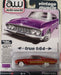 CHASE CAR 1961 Dodge Phoenix Lowrider in Purple Sky Metallic with Lowrider Graphics - Auto World - 1/64 - AWSP195 BGR
