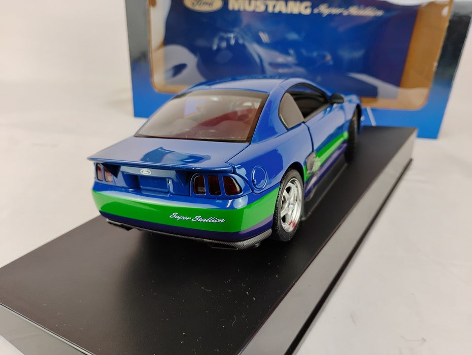 (Used)(Free shipping)  FORD MUSTANG SUPER STALLION (BLEU) AUTOART 72710  Usagé    Usagé   Used