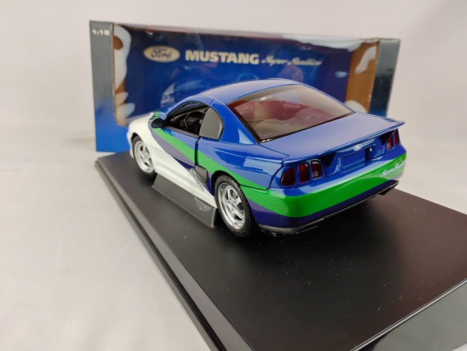 (Used)(Free shipping)  FORD MUSTANG SUPER STALLION (BLEU) AUTOART 72710  Usagé    Usagé   Used