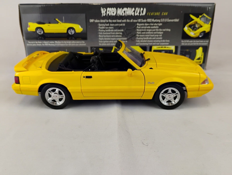 ( Used)(Free shipping) 1993 FORD MUSTANG LX 5.0 CONVERTIBLE (YELLOW) GMP 1801805 Used