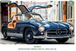 Mercedes-Benz 300 SL 1954 Blue - Norev - 1:18 - 183852 - Passion Diecast