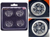 Smooth Spoke Torque Thrust Wheel and Tire Set of 4 piece - ACME - 1/18 - A1807220W