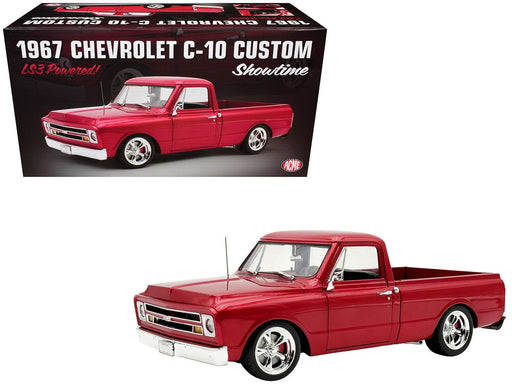 1967 Chevrolet C-10 Custom in Deep Red Metallic - Showtime - ACME - 1/18 - A1807222