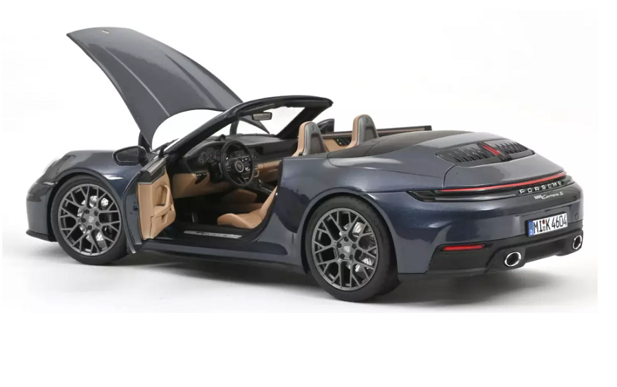 Porsche 911 Carrera Cabriolet 2025 Blue - Norev - 1:18 - 187180 - Passion Diecast