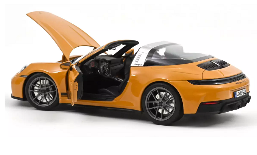 Porsche 911 Targa 4 GTS 2025 Jaune Bahama - Norev 1:18 - 187190 - Passion Diecast