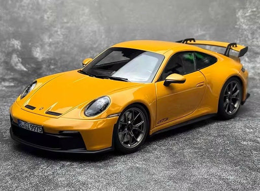 Porsche 911 GT3 2021 Jaune Bahama - Norev 1:18 - 187387 - Passion Diecast