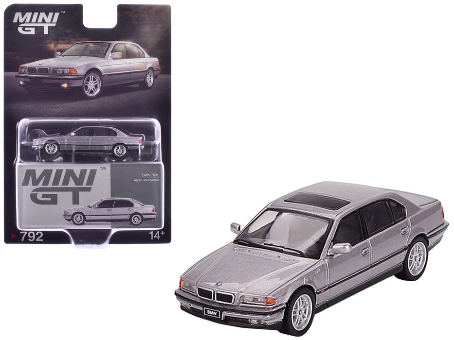 BMW 750IL Argent tremble métallisé - Mini GT - 1:64 - MGT00792 Passion Diecast
