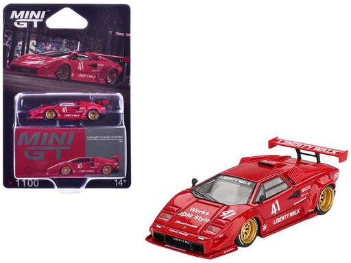 Lamborghini Countach LB-WORKS - Red - Mini GT - 1:64 - MGT01100 Passion Diecast