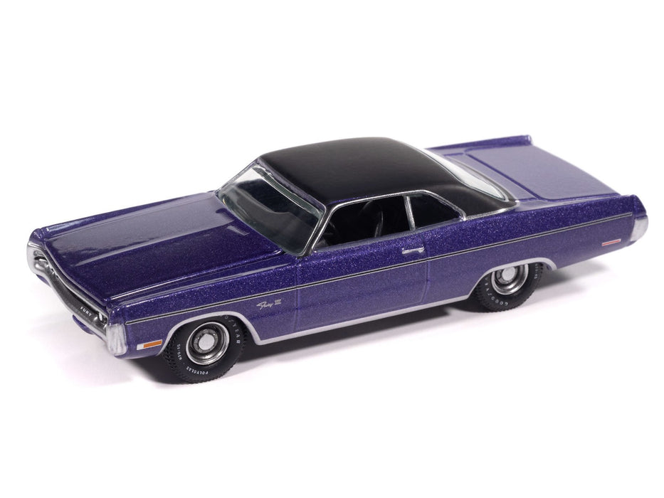 1971 Plymouth Fury III In-Violet - 2025 Premium Release 3 Version B - Auto World - 1/64 - AW64522 B A