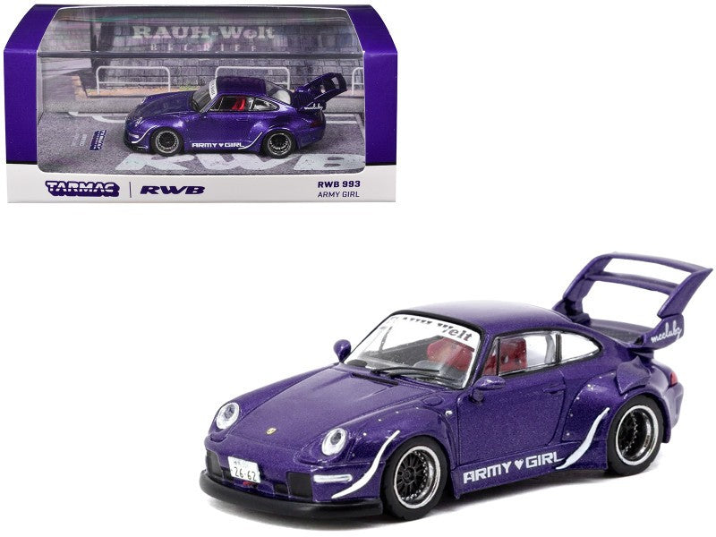 RWB 993 Army Girl - Tarmac Works - 1/64 - T64-TL017-AG Passion Diecast