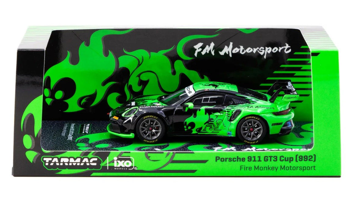 Porsche 911 GT3 Cup (992) Fire Monkey Motorsport - Tarmac Works - 1/64 - T64-093-FMM Passion Diecast