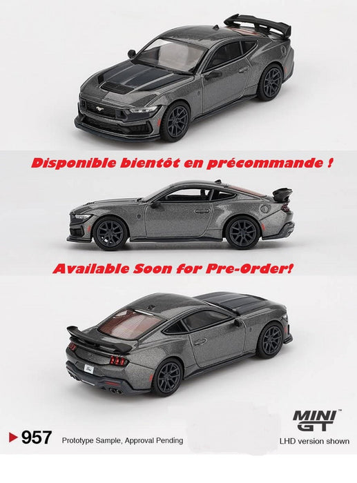 Ford Mustang Dark Horse 2024 Carbonized Gray - Mini GT - 1:64 - MGT00957 Passion Diecast