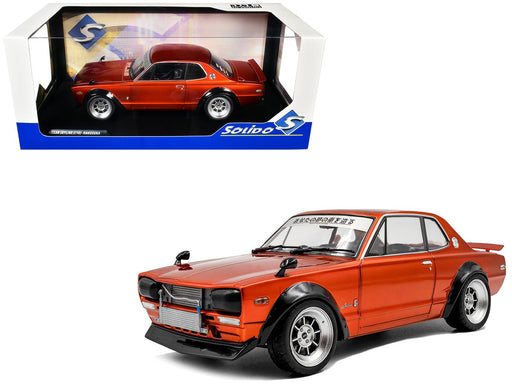 Nissan Skyline (C10) Hakosuka 1970 Orange - Solido - 1/18 - S1813003 - Passion Diecast 