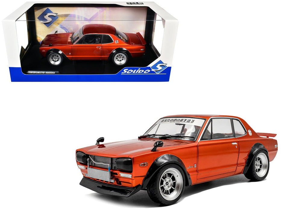 Nissan Skyline (C10) Hakosuka 1970 Orange - Solido - 1/18 - S1813003 - Passion Diecast 