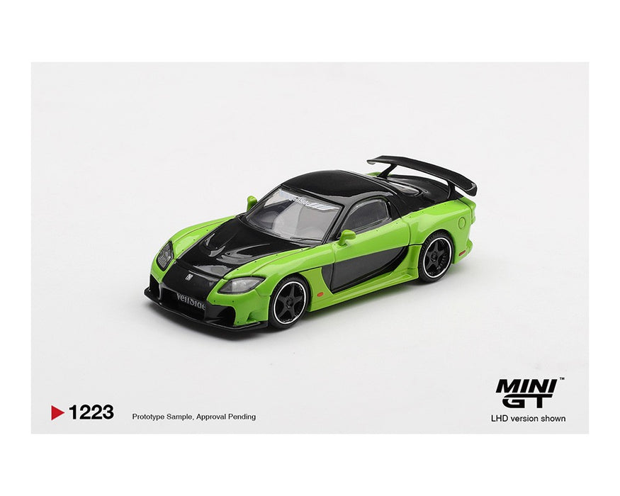 Mazda RX-7 VeilSide Fortune7 - Green - Mini GT - 1:64 - MGT01223 Passion Diecast