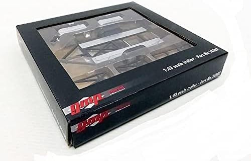 Tandem Car Trailer with Tire Rack - Black  GMP 1/43 14302