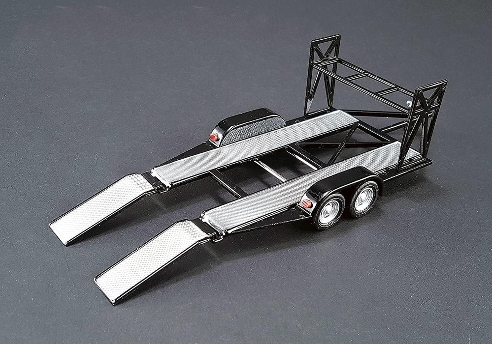 Tandem Car Trailer with Tire Rack - Black  GMP 1/43 14302