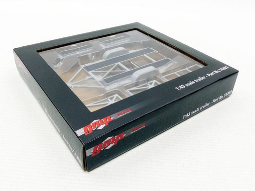 Tandem Car Trailer with Tire Rack - Grey  GMP 1/43 14303